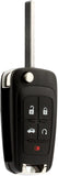 Key Fob fits 2010-2017 Buick Allure Encore Lacrosse Regal Verano/Chevy Camaro Cruze Equinox Impala Malibu Sonic/GMC Terrain Keyless Entry Remote Flip 2010 2011 2012 2013 2014 2015 2016 2017