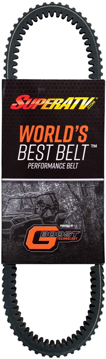 SuperATV Heavy-Duty World's Best Belt CVT Drive Belt for Polaris RZR Turbo/RZR Turbo 4 (2016) - Smooth Engagement - Replaces OEM Part #: 3211186
