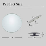 2 pcs Blind Spot Mirrors, 2" Round Ultra-thin Frameless HD Glass Convex Side Rear View Mirror with Wide Angle Adjustable Stick for Cars SUV and Trucks, Pack of 2