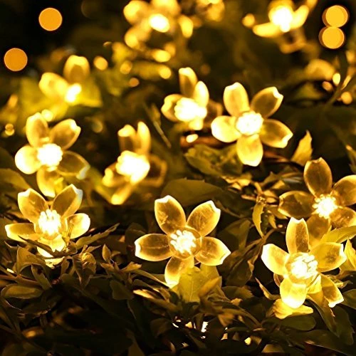 Solar-Powered String Lights (Blossom Flower)