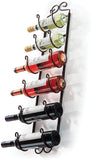 Sagler Towel Rack and Wine Rack - Bronze Wall Wine Rack - Wall Mounted Wine Rack fits up 6 Level Wine Bottles and Many Towels - fits as Bathroom Towel Holder, or Towel Hanger, or a Cap Rack