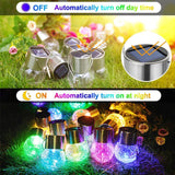 Hanging Solar Glass Ball Lights(4PCS)