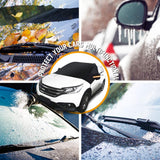 GLOUE Car Windshield Snow Cover with Side Mirror Covers, Fits for Most Vehicles, Cars Trucks Vans and SUVs, Mirror Snow Covers Protects Windshield and Wipers from Weatherproof, Rain, Sun, Frost