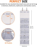 Crystal Clear Over The Door Organizer with Eyeglass Slots for Cosmetics,Toys and Sundries Storage