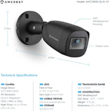 Amcrest HD 1080-Lite 8CH Security Camera System 4x IP67 Outdoor Cameras, 100° FOV, 98ft Night Vision, Pre-Installed 1TB HDD, Supports AHD, CVI, TVI, 960H & Amcrest IP Cameras (AMDVTENL8-4B-B-1TB)