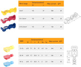 Nilight - 50004R 120 Pcs/60 Pairs Quick Splice Wire Terminals T-Tap Self-stripping with Nylon Fully Insulated Male Quick Disconnects Kit, 2 Years Warranty