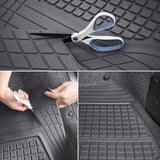 Motor Trend Premium FlexTough All-Protection Cargo Mat Liner – w/Traction Grips & Fresh Design, Heavy Duty Trimmable Trunk Liner for Car Truck SUV, Black (DB220-B2)