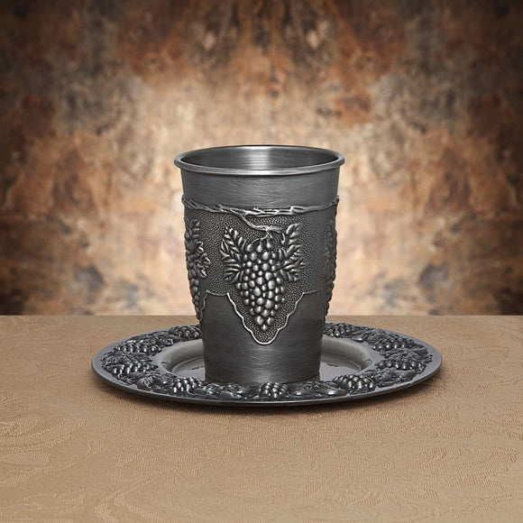 Studio Silversmiths Silverplate Kiddush Cup (pewter-plated)