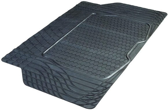 Armor All 78919 Heavy-Duty Rubber Trunk Cargo Liner Floor Mat Trim-to-Fit for Car, SUV, SUV and Trucks, Black