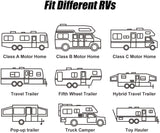 HITORHIKE RV Awning Fabric Replacement Standard Grade Premium Vinyl (14'(Fabric 13'2"), Beige Fade)