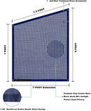 Tentproinc RV Awning Sunshade Screen ● Navy Blue Mesh Sun Shade ● Block Sunshine from Patio Side Direction ● Motorhome Camping Trailer UV Sunblocker ● Canopy Sunscreen-3 Years Lasting