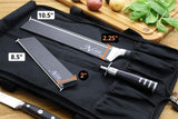 2-Piece Universal Knife Edge Guards (8.5” and 10.5") are More Durable, Non-BPA, Gentle on Your Blades, and Long-Lasting. Noble Home & Chef Knife Covers Are Non-Toxic and Abrasion Resistant!