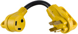 MAXXHAUL 80708 Dogbone RV/Electrical Adapter 15Amp Male to 50 Amp Female with Handle for Easy Removal
