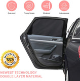 Car Sun Window Shade - Car Window Bug Screen-Window Sunshades Breathable Mesh Baby Car Rear, Protect Kids from Sun Glare and UV Rays-Rear Side Car Shade Fits Most Cars (2 Pack)