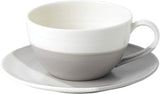 Royal Doulton Coffee Studio 9 OZ Cappuccino Cup & Saucer Set, Gray