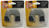 Set of 2 Brushed Nickel Over The Cabinet Hook (2 Pack)
