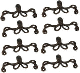 Moby Dick Specialties Brown Cast Iron Octopus Drawer or Cabinet Door Pulls Set of 8
