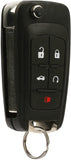 Key Fob fits 2010-2017 Buick Allure Encore Lacrosse Regal Verano/Chevy Camaro Cruze Equinox Impala Malibu Sonic/GMC Terrain Keyless Entry Remote Flip 2010 2011 2012 2013 2014 2015 2016 2017