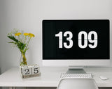 Juvale Calendar Block - Wooden Perpetual Desk Calendar - Home and Office Decor, 5.3 x 3.7 x 2.6 inches