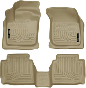 Husky Liners Fits 2013-2016 Ford Fusion Energi/Titanium, 2013-2016 Lincoln MKZ Weatherbeater Front & 2nd Seat Floor Mats,Black,99751