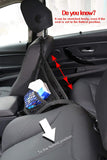 AMEIQ 3-Layer Car Mesh Organizer, Seat Back Net Bag, Barrier of Backseat Pet Kids, Cargo Tissue Purse Holder, Driver Storage Netting Pouch