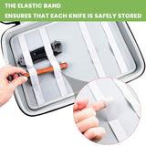 Knife Case for Pocket Knives, Displaying Storage Box and Carrying Organizer Holds up to 44+ Folding Knife for Survival, Tactical, Outdoor, EDC Mini Knife (Only A Black Case)