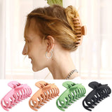 Big Hair Claw Clips 4 Inch Nonslip Large Claw Clip for Women and Girls Thin Hair, Strong Hold Hair Clips for Thick Hair, 4 Color Available (4 Packs)