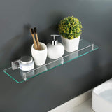 KES Bathroom Glass Shelf 1 Tier Shower Caddy Bath Basket Stainless Steel RUSTPROOF Wall Mount Brushed Finish, A2420A-2