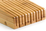 Bellemain 100% Pure Bamboo in Drawer Knife Block , Knife Organizer
