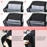 Car Sun Window Shade - Car Window Bug Screen-Window Sunshades Breathable Mesh Baby Car Rear, Protect Kids from Sun Glare and UV Rays-Rear Side Car Shade Fits Most Cars (2 Pack)