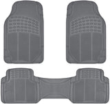 BDK MT783PLUS ProLiner Original Heavy-Duty Front & Rear Rubber Floor Mats, Gray, 3 Piece (Pack of 1)