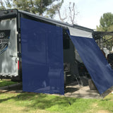 Tentproinc RV Awning Sunshade Screen ● Navy Blue Mesh Sun Shade ● Block Sunshine from Patio Side Direction ● Motorhome Camping Trailer UV Sunblocker ● Canopy Sunscreen-3 Years Lasting