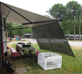 leaveshade RV Awning Sunshade Screen ● Tentproinc 10'X18'3''- Black Mesh Sun Shade ● Block Patio Front Sun Light ● Motorhome Camping Trailer UV Sunblocker ● Canopy Sunscreen-3 Years Lasting