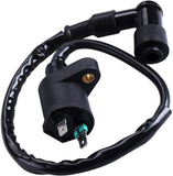 CNCMOTOK Ignition Coil 5-PIN CDI Box Solenoid 4-PIN Relay Voltage Regulator Spark Plug Kit for 50cc 70cc 90cc 110cc 125cc ATV Chinese Go Kart Dirt Bike Pit Bike TaoTao Moped Scooter