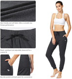 Women's Cotton Sweatpants Leisure Joggers Pants Tapered Active Yoga Lounge Casual Travel Pants with Pockets