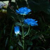 Solar Powered LED Rose Light