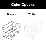 Smart Design 3-Tier Kitchen Foil Wrap Holder Organizer - Steel Metal Wire - Rust Resistant Finish - Pantry, Under Sink, Cabinet Organization - Kitchen (9.9 x 7 Inch) [White]