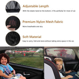 Universal Car Window Shade, 2 Pack Car Side Window Sun Shade, Sun Glare, UV Rays and Privacy Protection for Toddler Kids Baby Adult, Double Layer Design