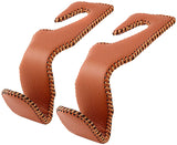 Car Hooks for Purses and Bags, Car Back Seat Headrest Hanger Vehicle Beige Leather Storage Hook