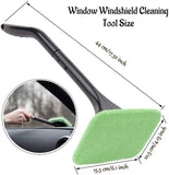 Car Window Cleaner, Windshield Cleaning Tool Auto Glass Cleaner Wiper Cars Interior Exterior Windshields Windows Clean, Come with 5 Pads Washer Towel and 30ml Spray Bottle, Use Wet or Dry