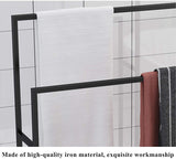 Towel Rack Towel Holder Stands for Bathrooms Free Standing with 2 Towel Rails Towel Drying Shelf with Rust-Resistant Finish for Bath Hand and Face Towels,Gold,75x20x110cm