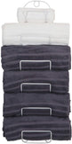 SODUKU Towel Rack Wall Mounted Metal Wine Rack Towel Shelf for Bathroom Black