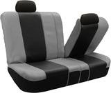 FH GROUP FH-PU103114 High Back Royal PU Leather Car Seat Covers Airbag & Split Gray/Black-Fit Most Car, Truck, SUV, or Van