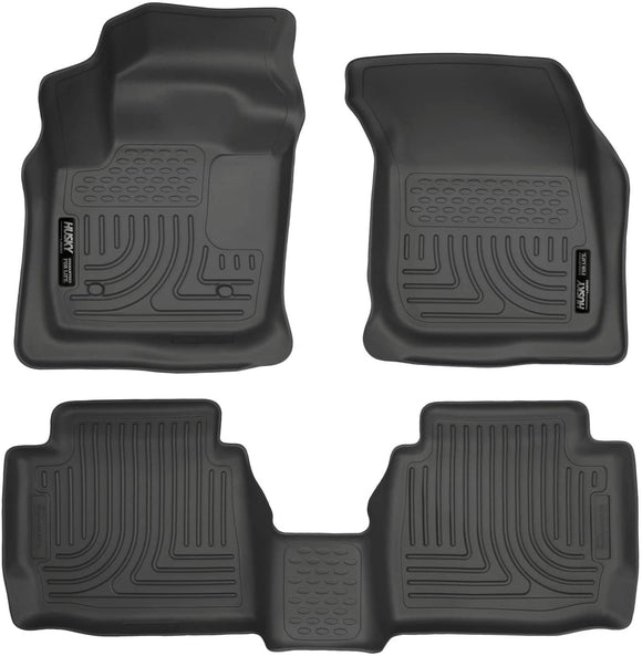 Husky Liners Fits 2013-2016 Ford Fusion Energi/Titanium, 2013-2016 Lincoln MKZ Weatherbeater Front & 2nd Seat Floor Mats,Black,99751