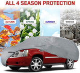 Motor Trend 4-Layer 4-Season Auto (Waterproof Outdoor UV Protection for Heavy Duty Use Full Car Cover for Vans, Suvs, Crossovers up to 185")
