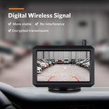 5 Inch Wireless Backup Camera Kit with Digital Signal, Waterproof Rear View Camera with 5″ TFT-LCD Monitor, Ideal for Sedans, Pickup Truck, SUV, Minivans (BOSCAM K7)