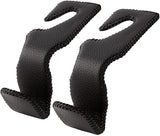 Car Hooks for Purses and Bags, Car Back Seat Headrest Hanger Vehicle Beige Leather Storage Hook