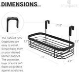 Lilimpact Over the Cabinet Kitchen Storage Organizer Tray for Sponges, Scrubbers, Brushes (Black)