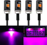 LivTee Super Bright 12V Waterproof Tag Screw Bolt License Plate LED Lights Holder Legal for Car Motorcycle Truck RV ATV Bike, Ice Blue(2PCS)