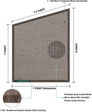 leaveshade RV Awning Sunshade Screen ● Tentproinc Brown Mesh Sun Shade ●Block Sunshine from Patio Side Direction ●Motorhome Camping Trailer UV Sunblocker ●Canopy Sunscreen-3 Years Lasting
